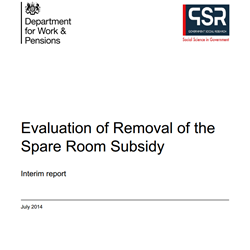 Evaluation of Removal of the Spare Room Subsidy:  Interim Report