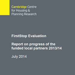 FirstStop Evaluation: Report on progress of the funded local partners 2013/14