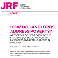 How do landlords address poverty? A poverty-focused review of the stratetgies of local authorities, landlords and letting agents in England