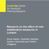 Research on the effect of rent stabilisation measures in London